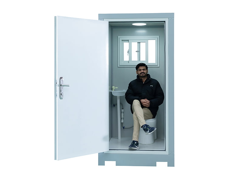 Vonkajšie prenosné WC pre jednu osobu