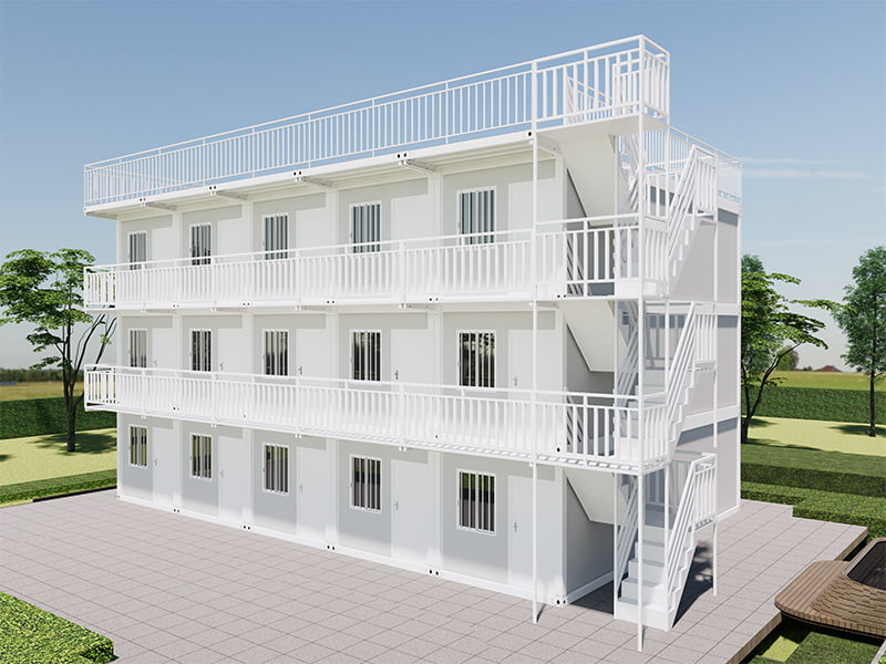 Rýchlo zostavená kontajnerová miestnosť vo Vietname Homestay Building