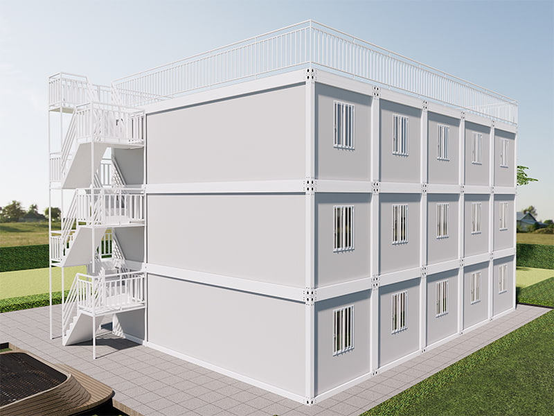 Rýchlo zostavená kontajnerová miestnosť vo Vietname Homestay Building