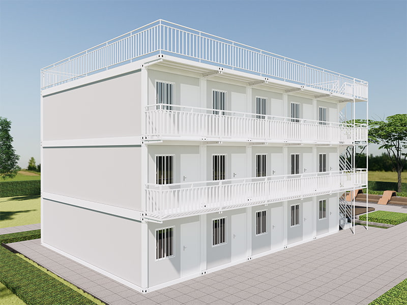 Rýchlo zostavená kontajnerová miestnosť vo Vietname Homestay Building