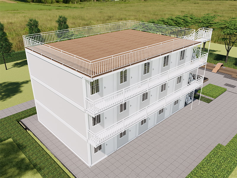 Rýchlo zostavená kontajnerová miestnosť vo Vietname Homestay Building