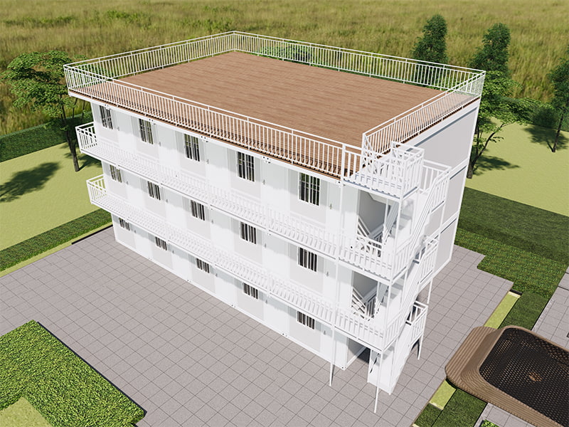 Rýchlo zostavená kontajnerová miestnosť vo Vietname Homestay Building